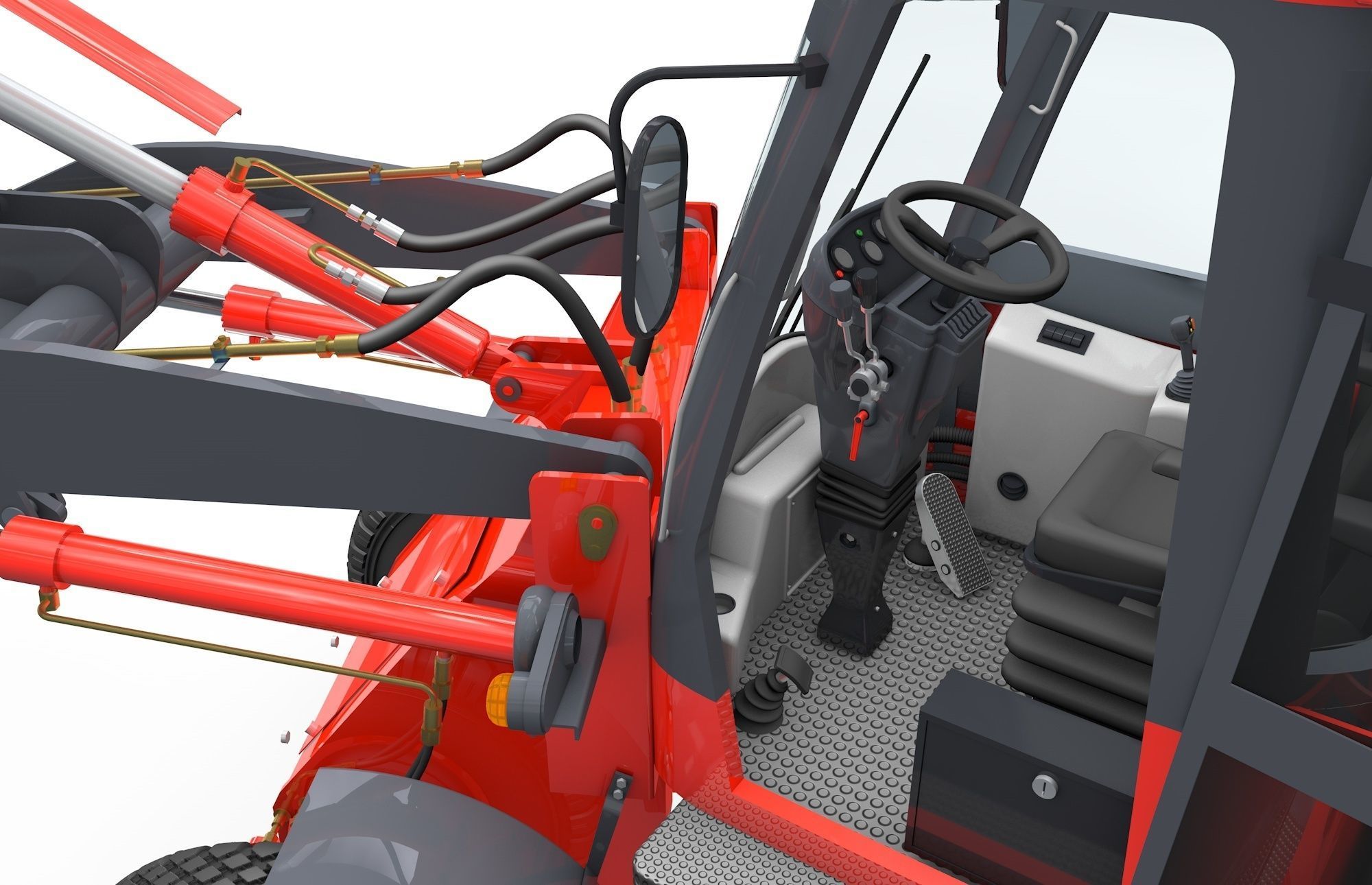 Wheel Loader  Animated 3D model_24