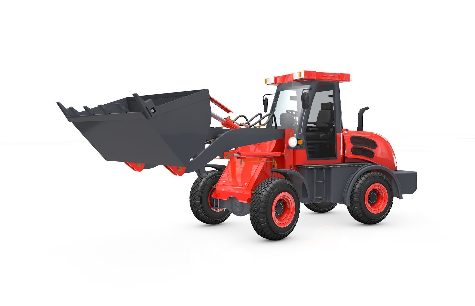 Wheel Loader  Animated 3D model_15