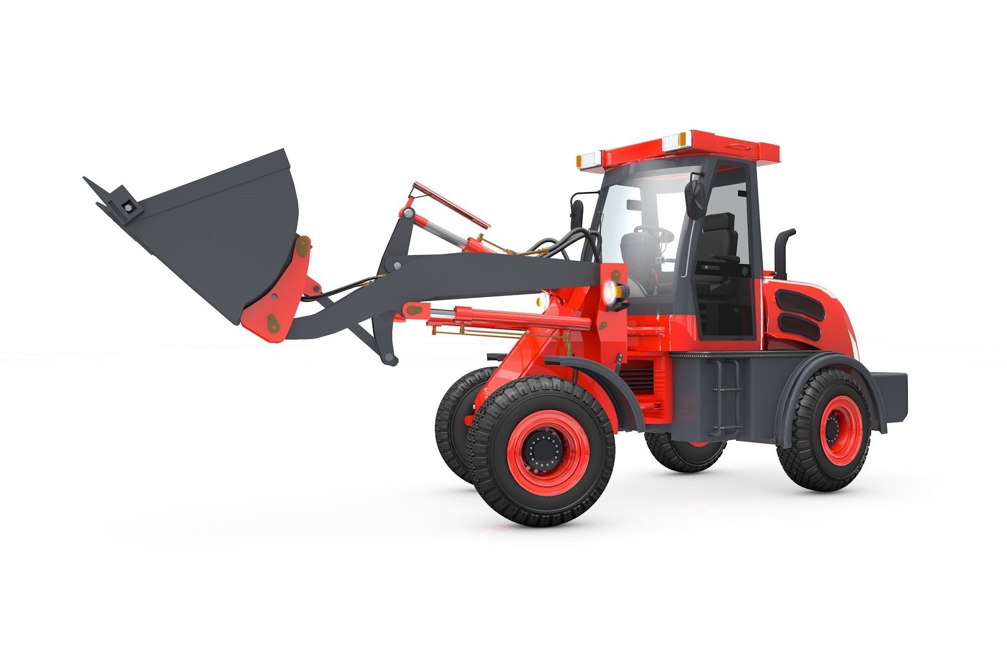 Wheel Loader  Animated 3D model_3