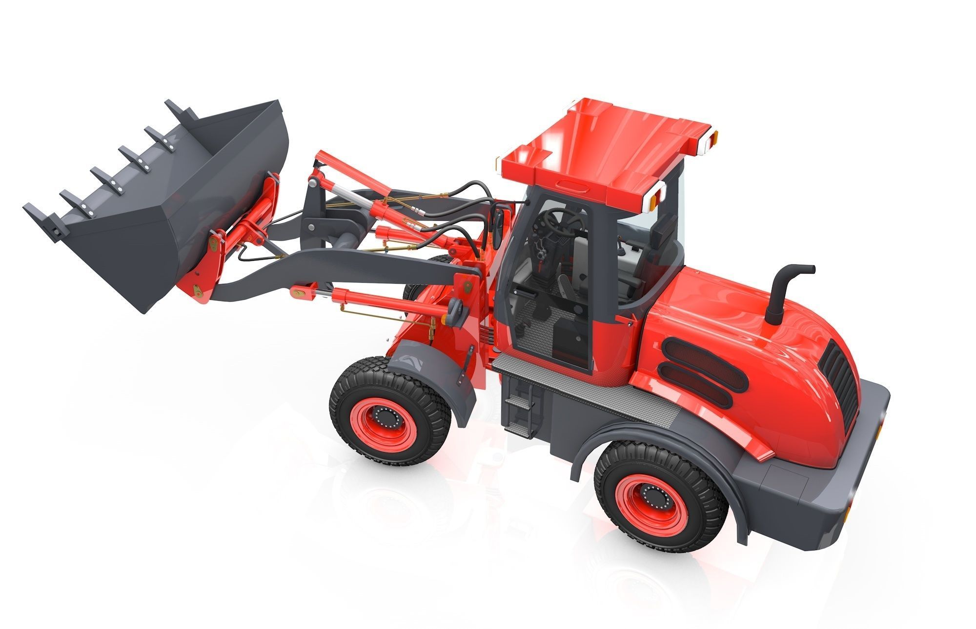 Wheel Loader  Animated 3D model_8