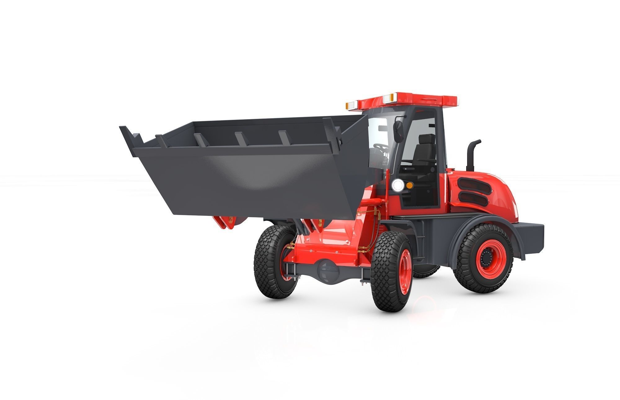 Wheel Loader  Animated 3D model_17