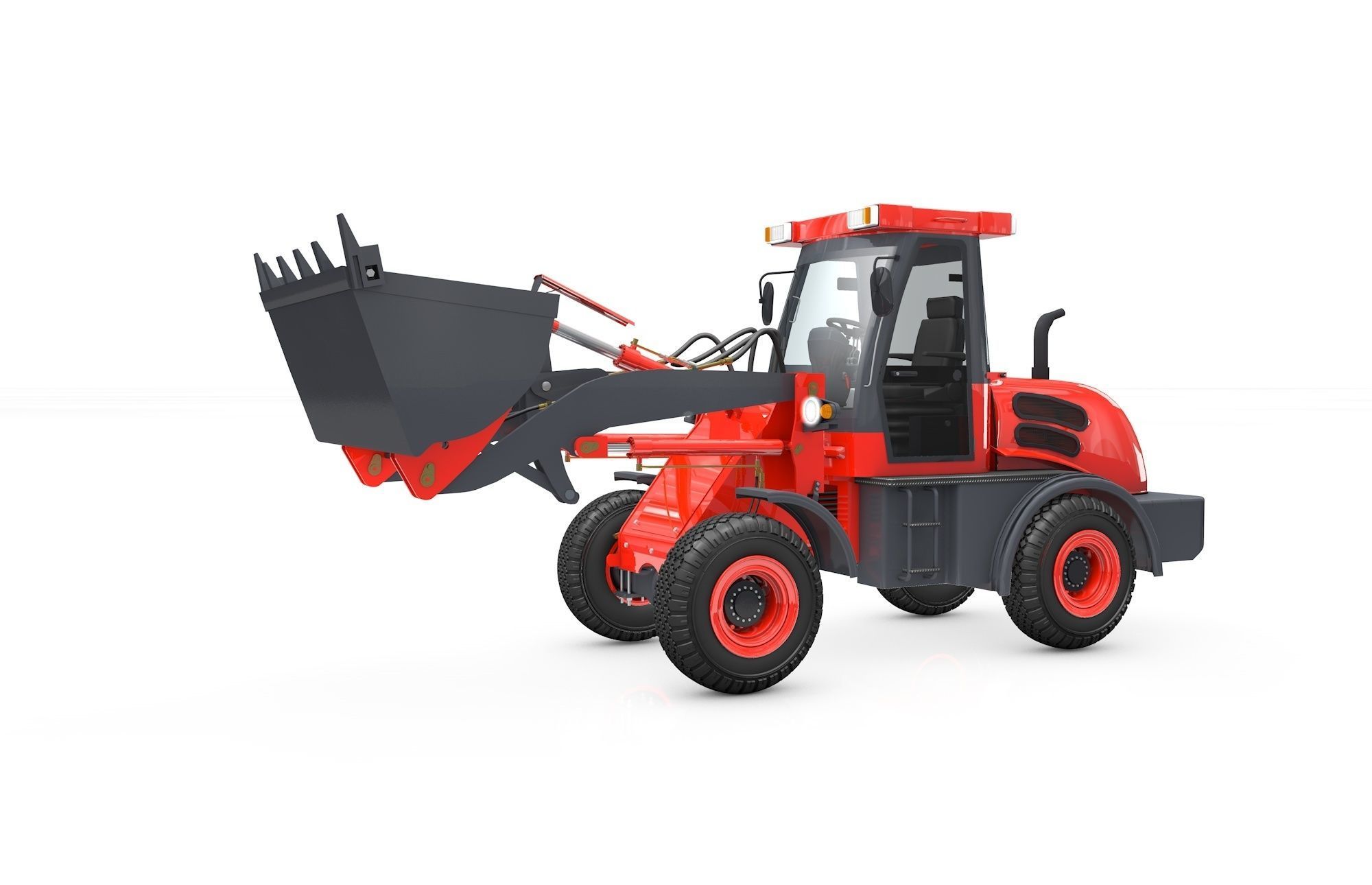 Wheel Loader  Animated 3D model_20