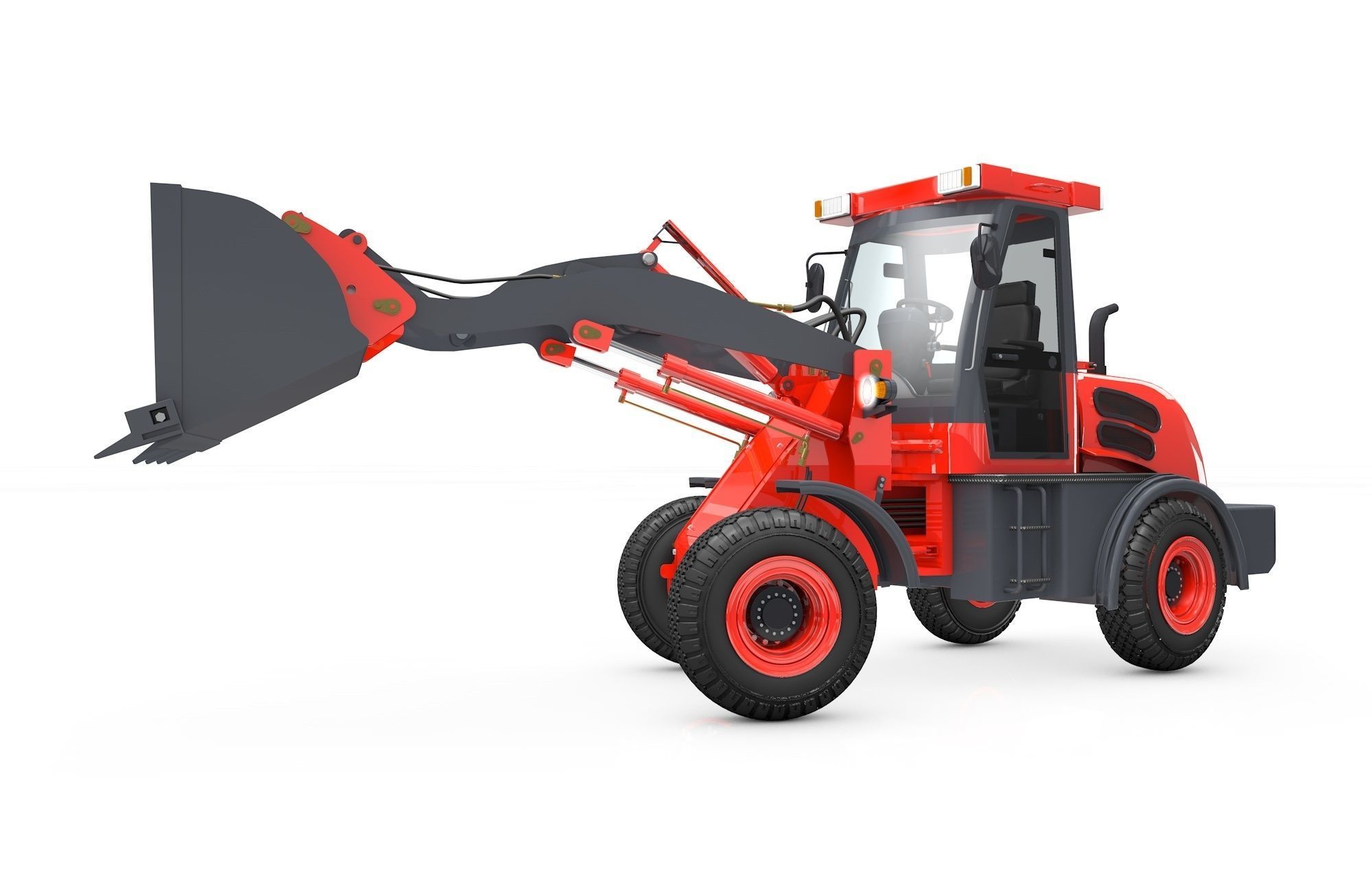 Wheel Loader  Animated 3D model_4