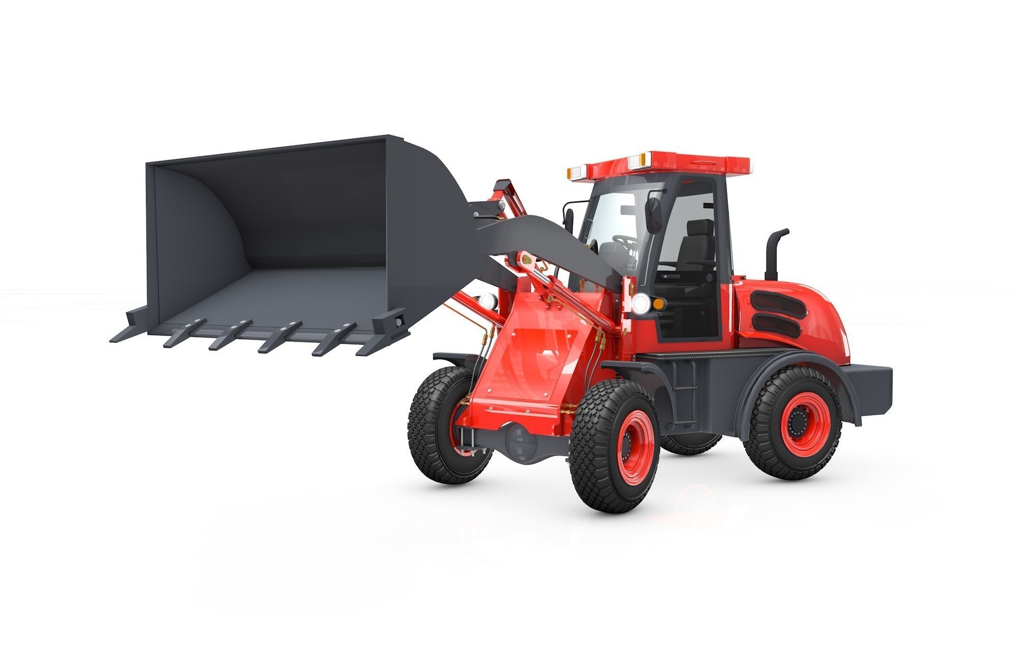 Wheel Loader  Animated 3D model_22