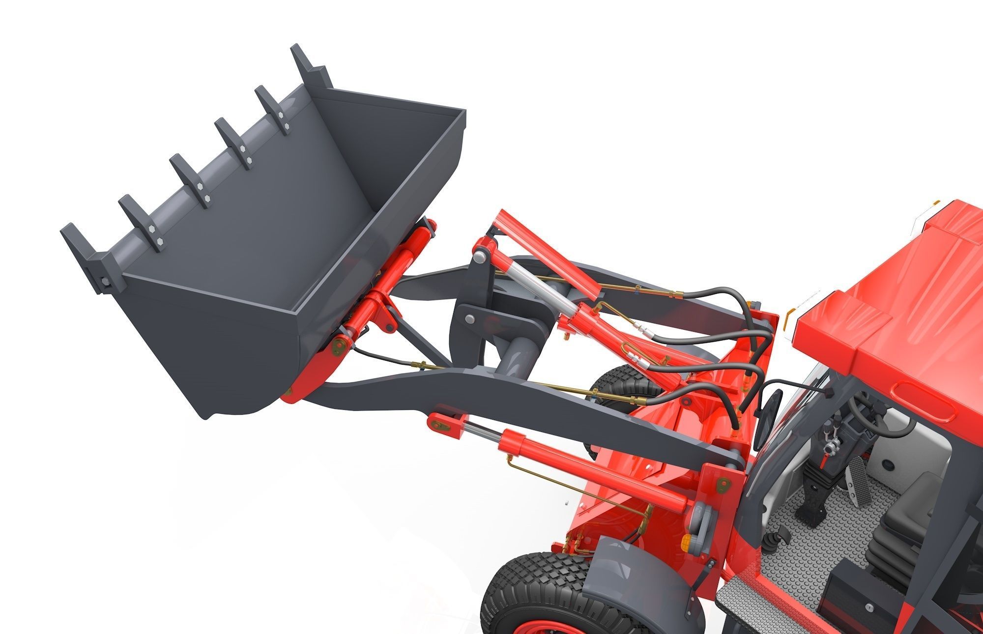 Wheel Loader  Animated 3D model_26