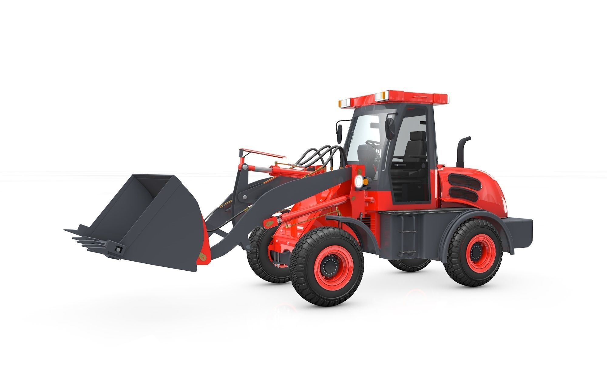Wheel Loader  Animated 3D model_21