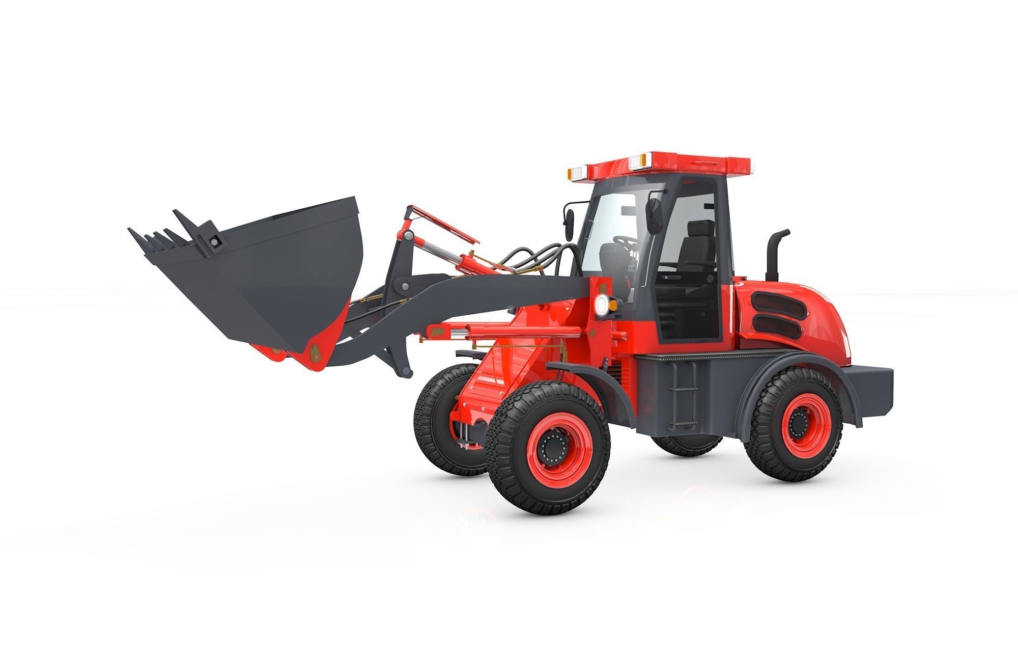 Wheel Loader  Animated 3D model_18