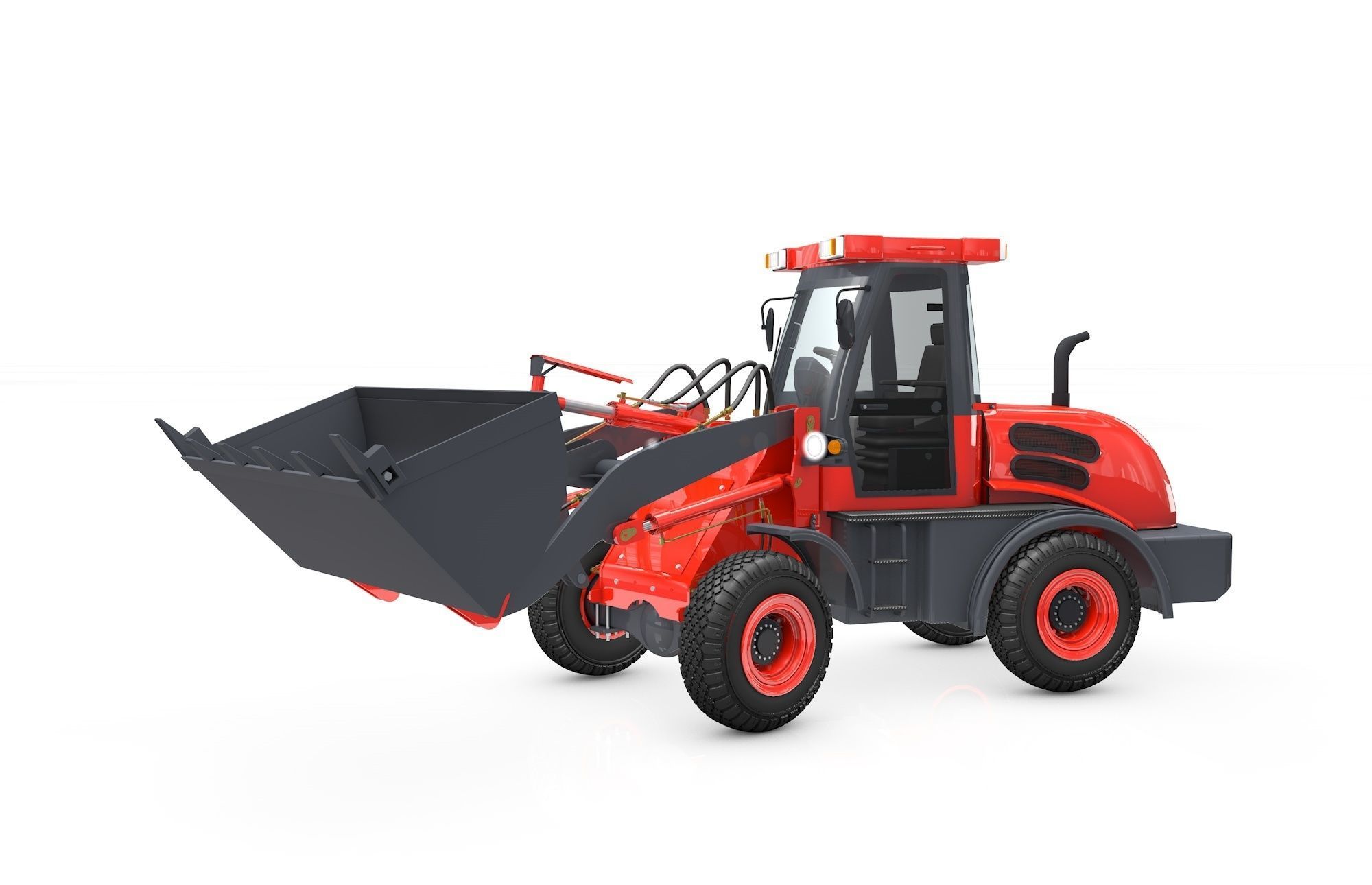 Wheel Loader  Animated 3D model_1