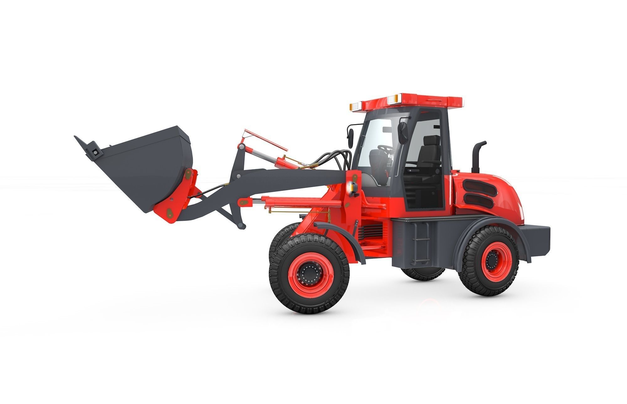 Wheel Loader  Animated 3D model_16