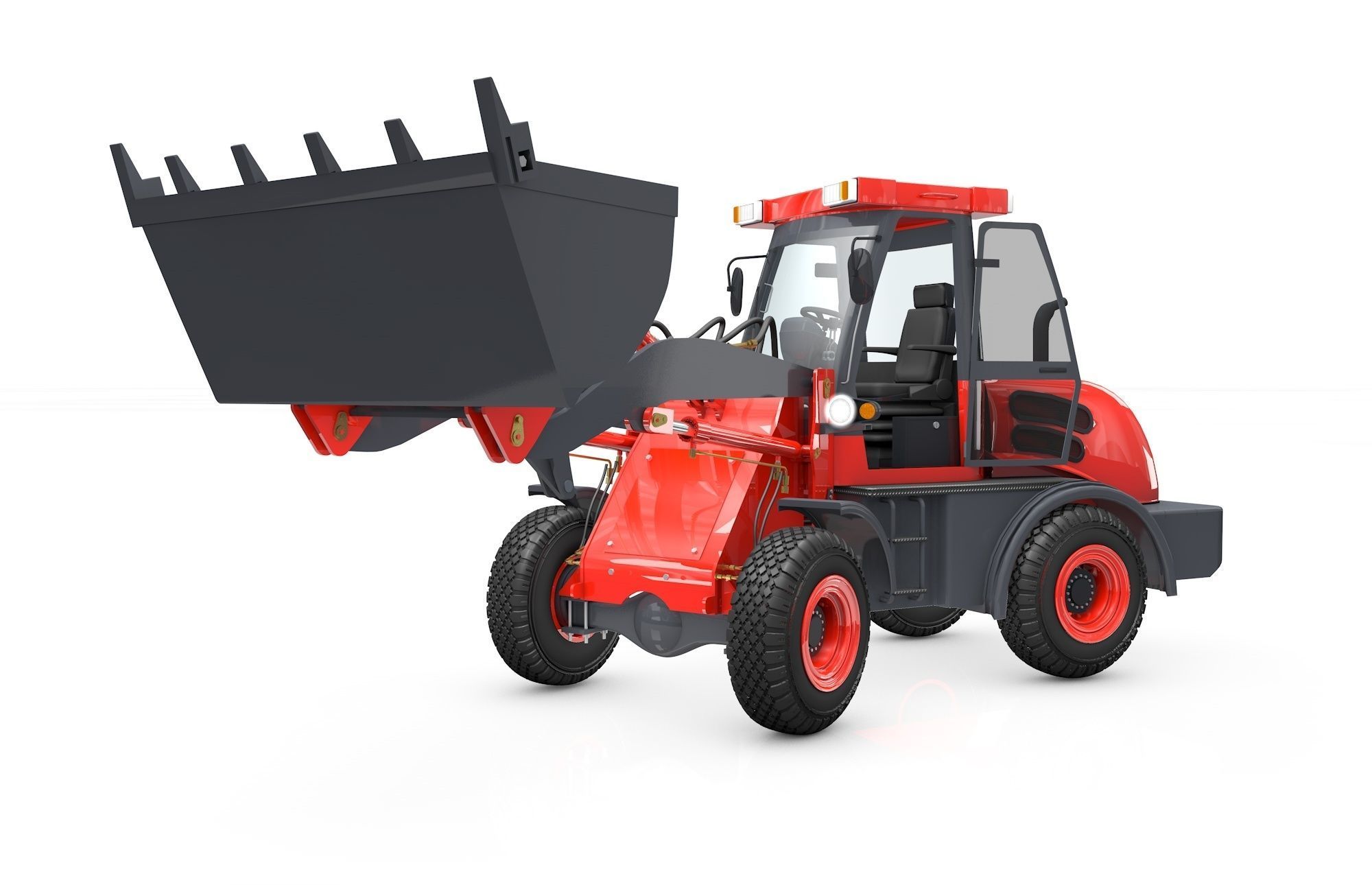 Wheel Loader  Animated 3D model_23
