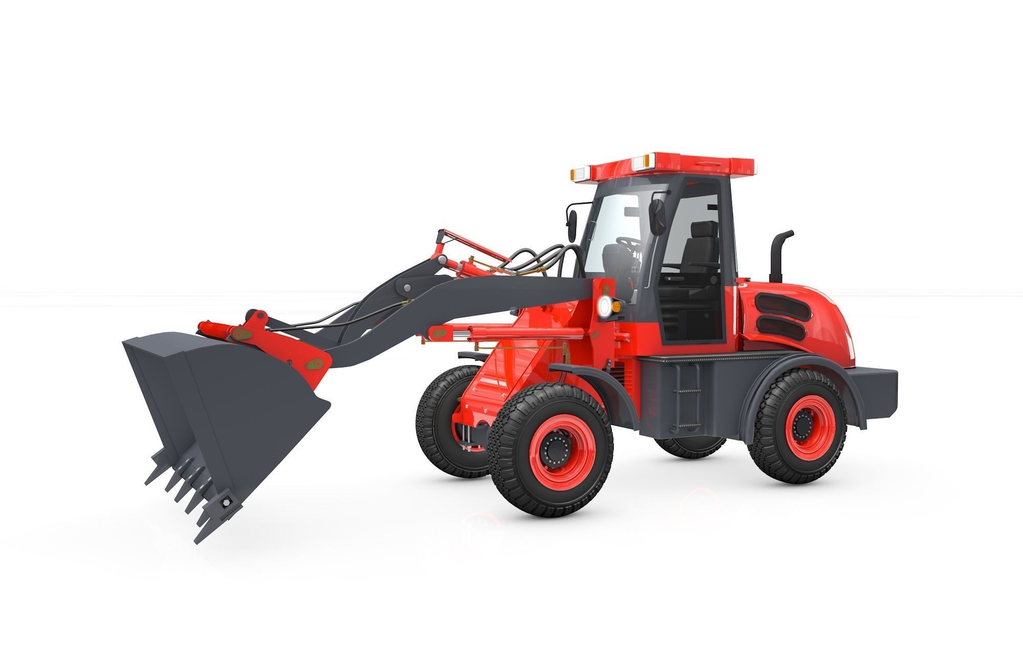 Wheel Loader  Animated 3D model_19