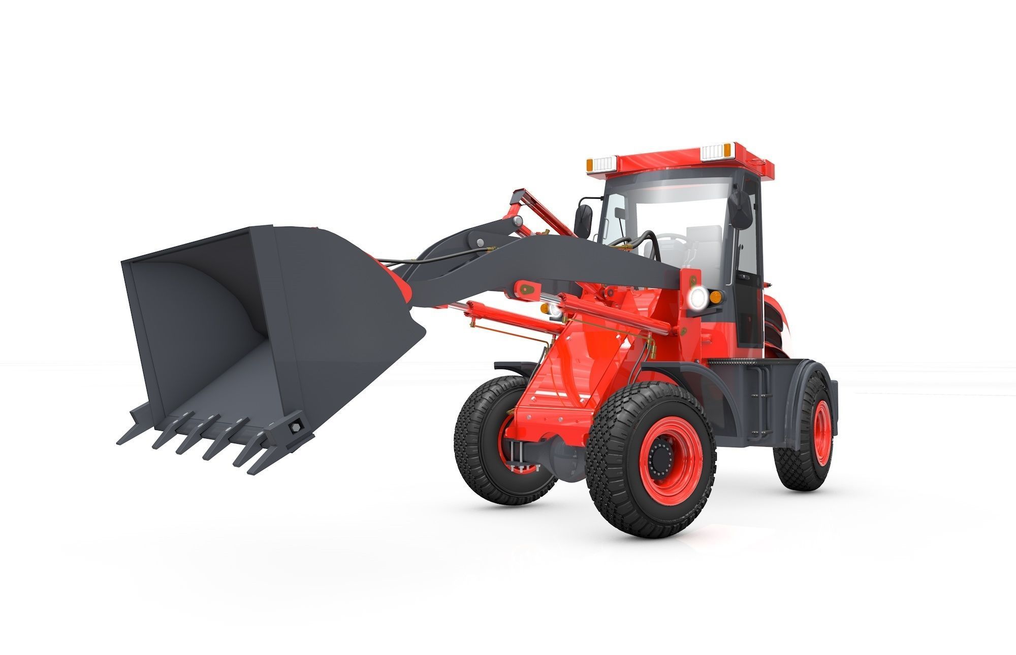 Wheel Loader  Animated 3D model_5