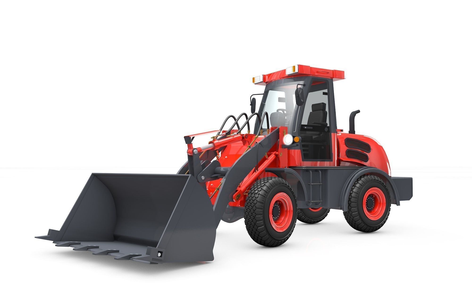 Wheel Loader  Animated 3D model_11