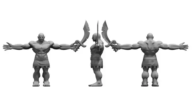 gaming soldier villain cartoon 3d model