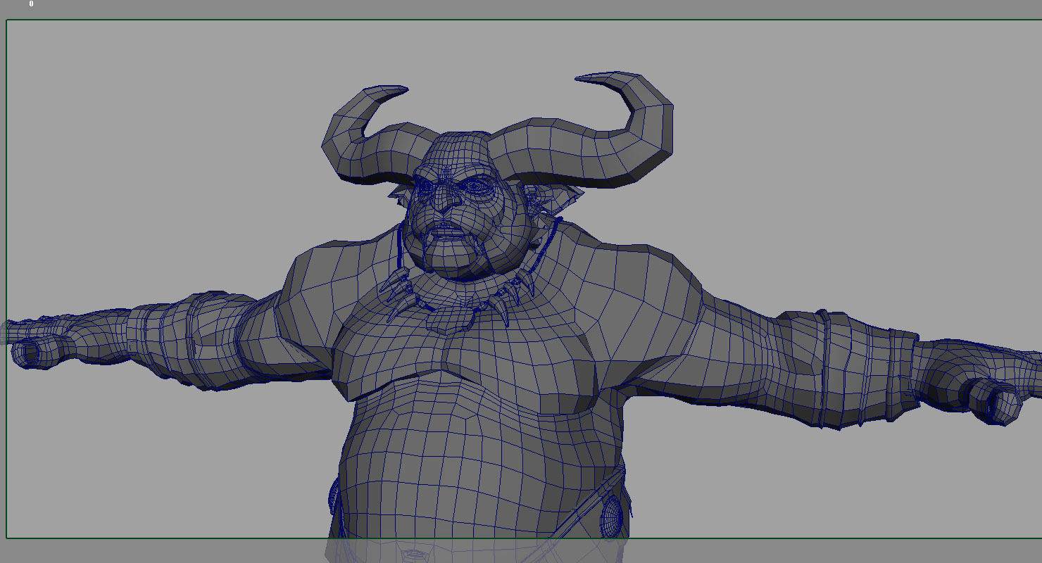 wild forest man cartoon4  3d model 3D model_5