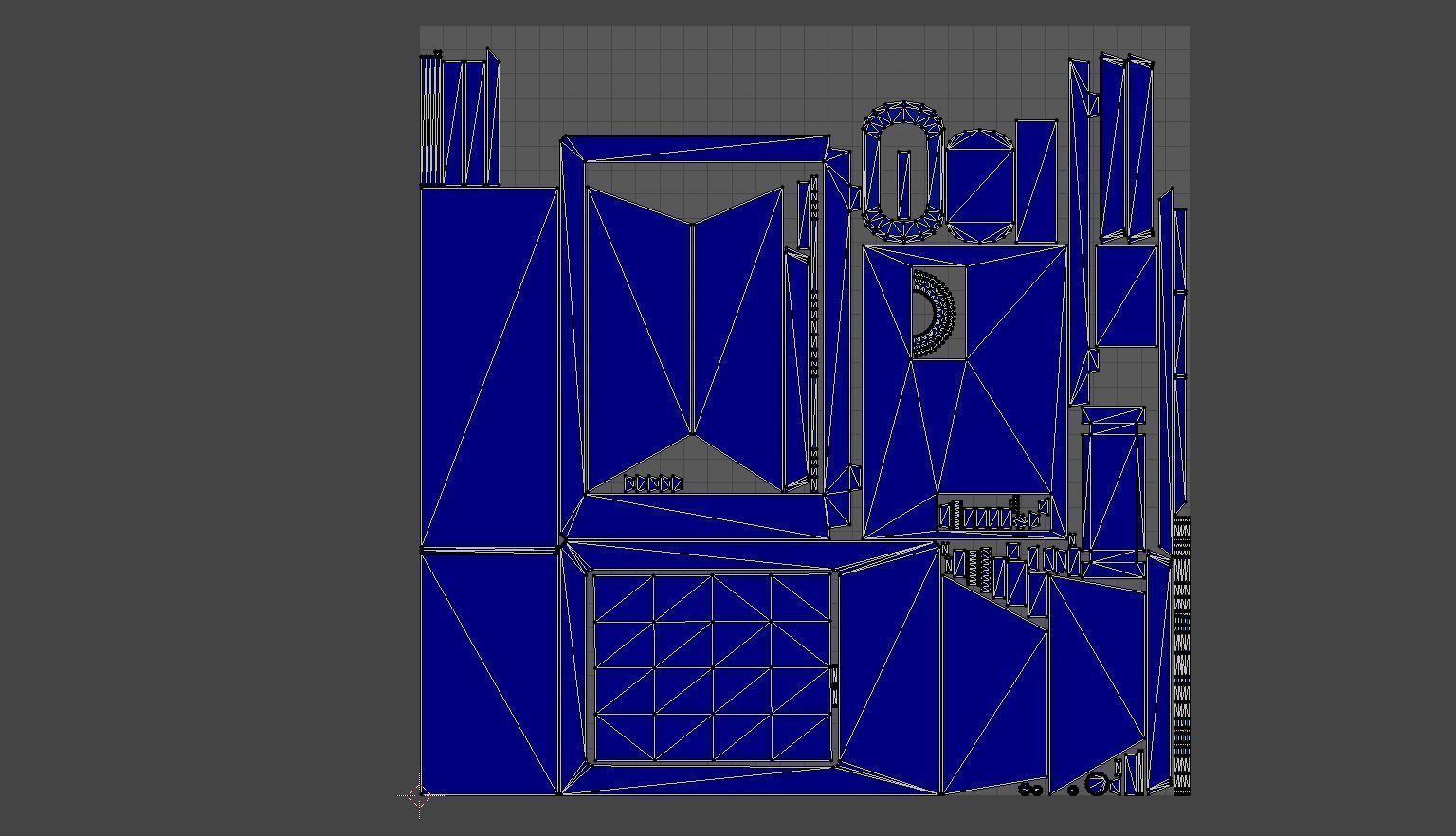 Vintage TV Low-poly 3D model_9