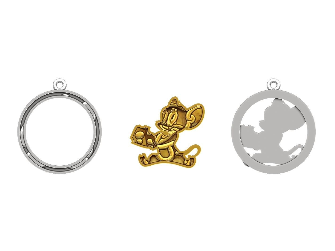 Pendant Jerry 3D print model_4