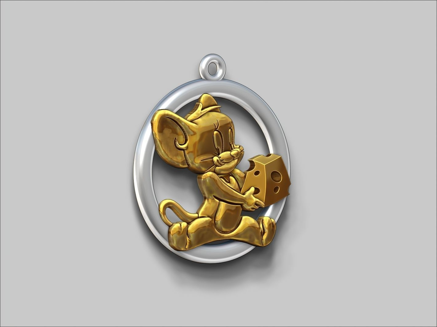 Pendant Jerry 3D print model_5