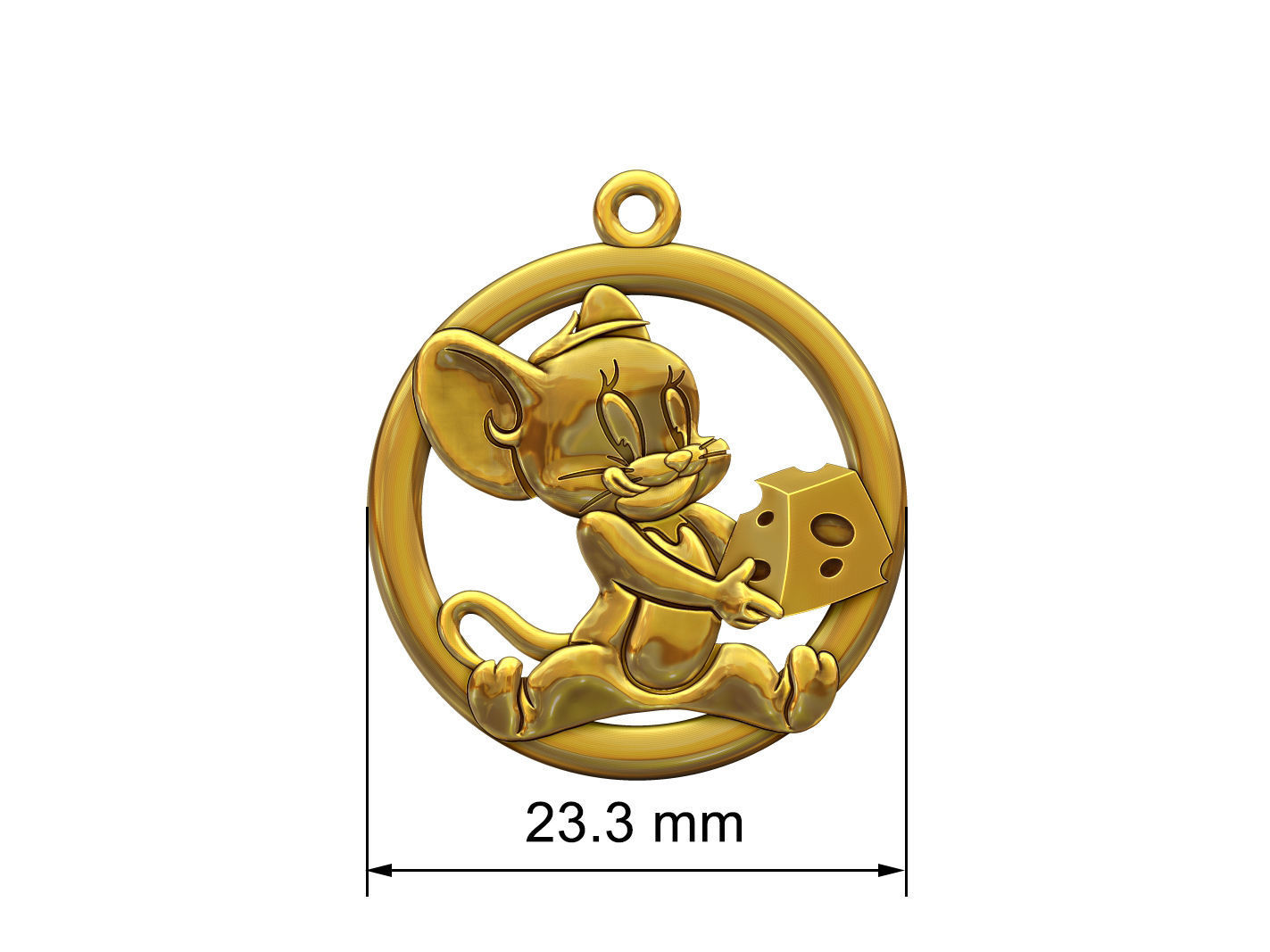 Pendant Jerry 3D print model_1