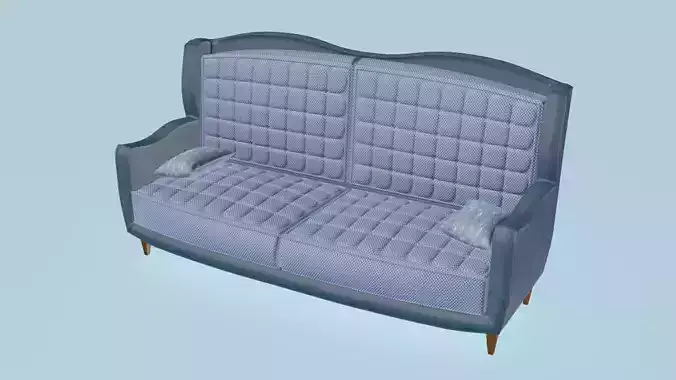 L-arms chesterfield sofa