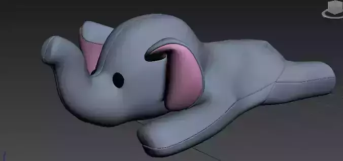 elephant laying