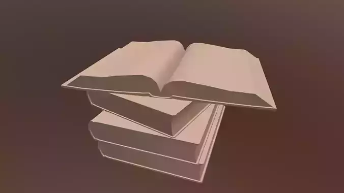 Pile of Books Free 3D model