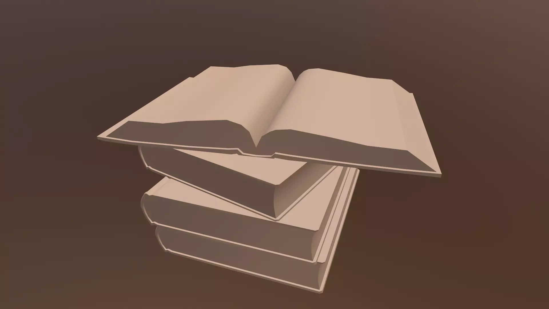 Pile of Books Free 3D model