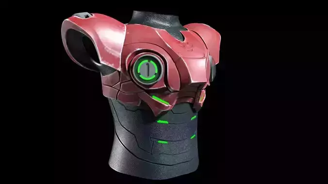 High quality Hard Surface Cyborg body armor