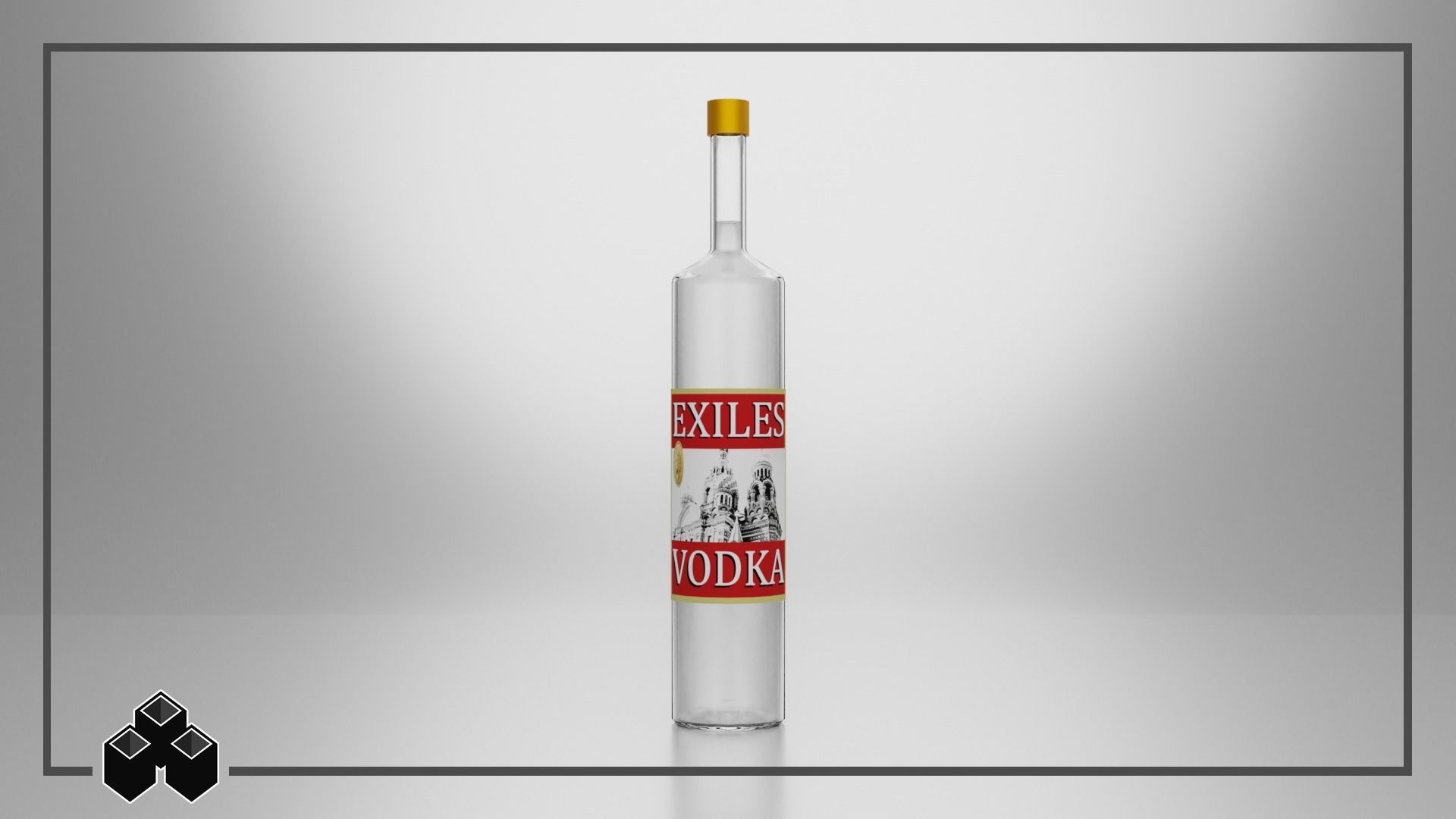 Liquor Bottles 3D model_5