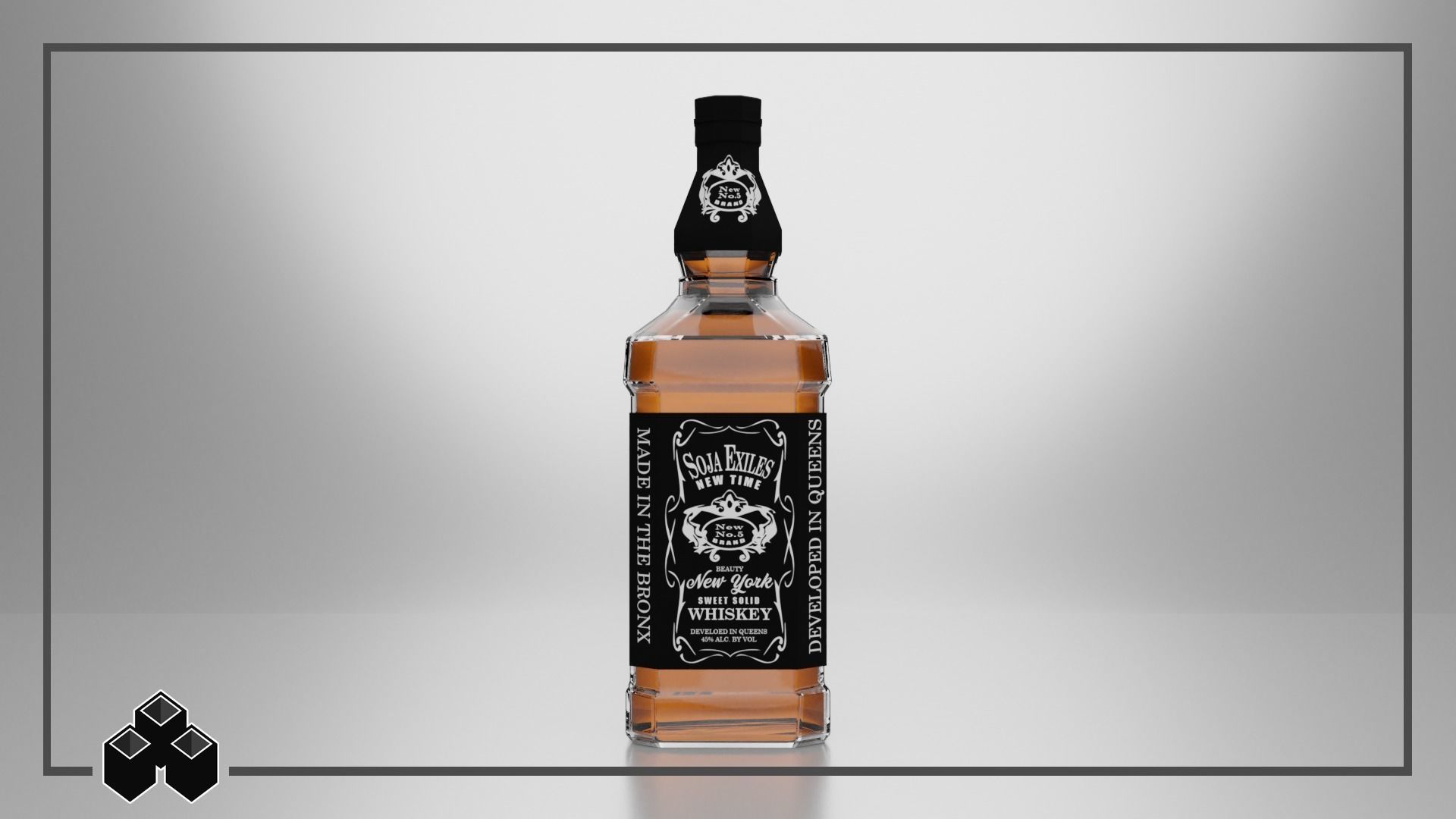 Liquor Bottles 3D model_7