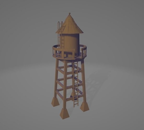Gravity Falls Water Tower 3d Print 3D print model
