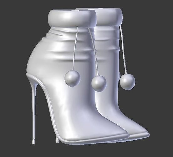 Short winter bumbon boots VL108 3D model