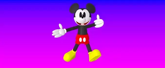 mickey mouse 2020 style 3D model