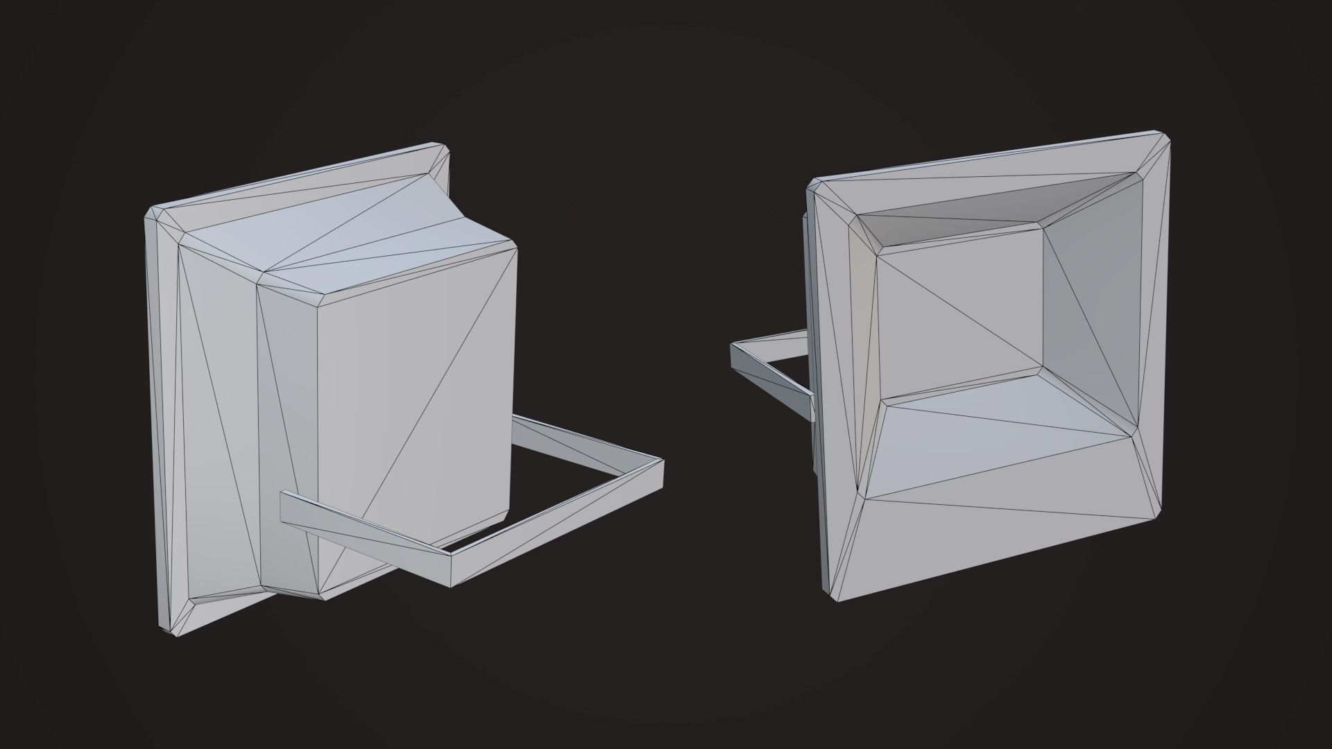 Commercial Light Fixtures Low-poly 3D model_7
