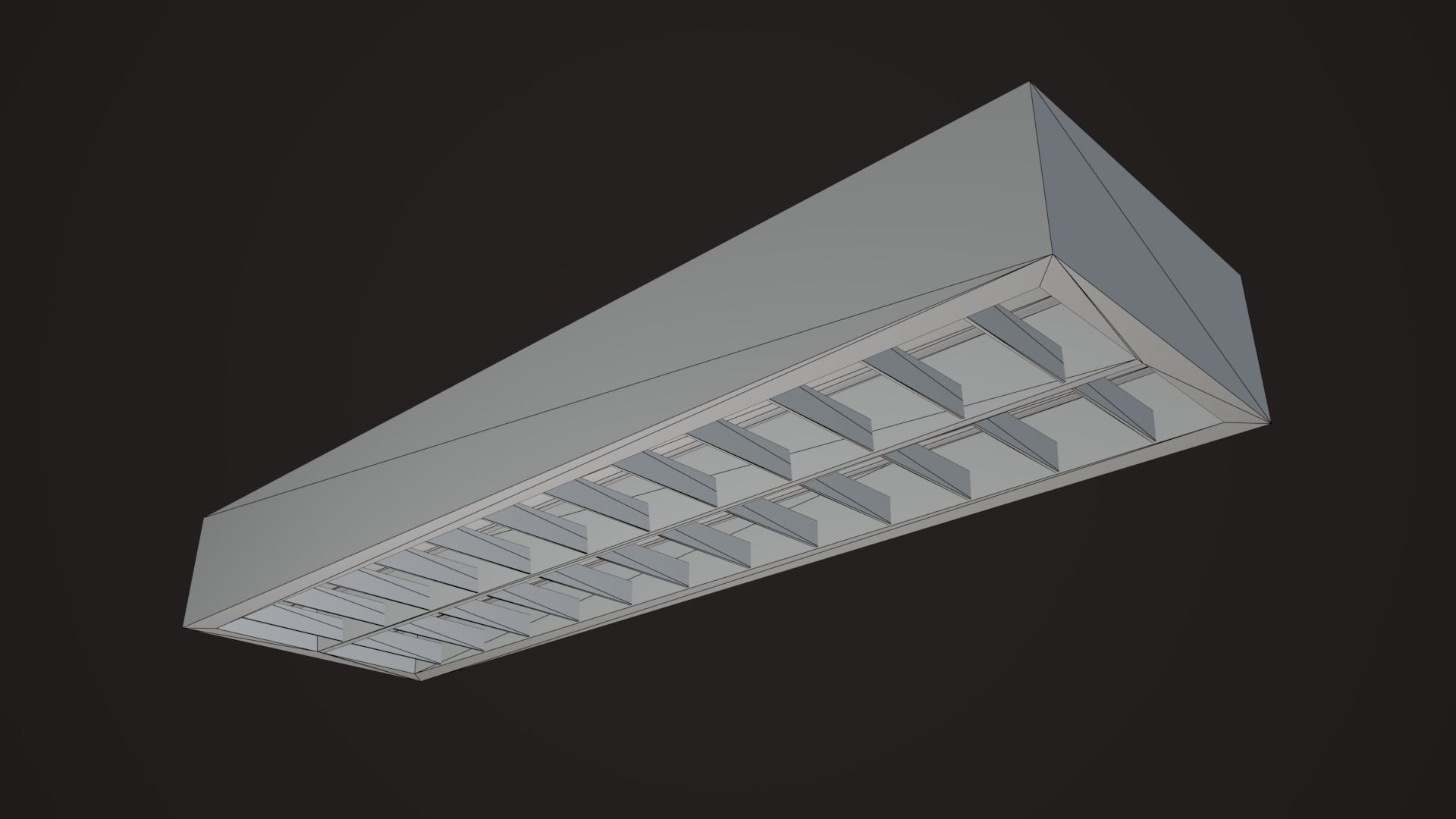 Commercial Light Fixtures Low-poly 3D model_10