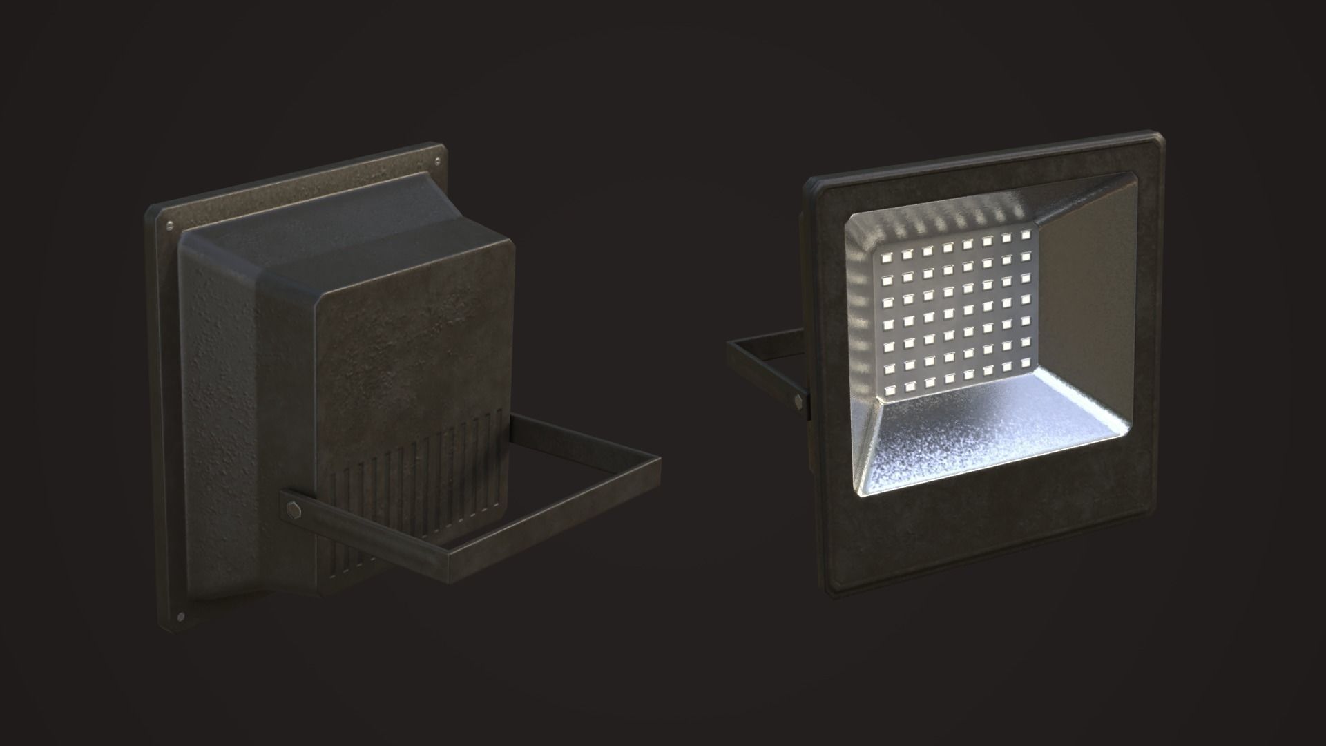 Commercial Light Fixtures Low-poly 3D model_5