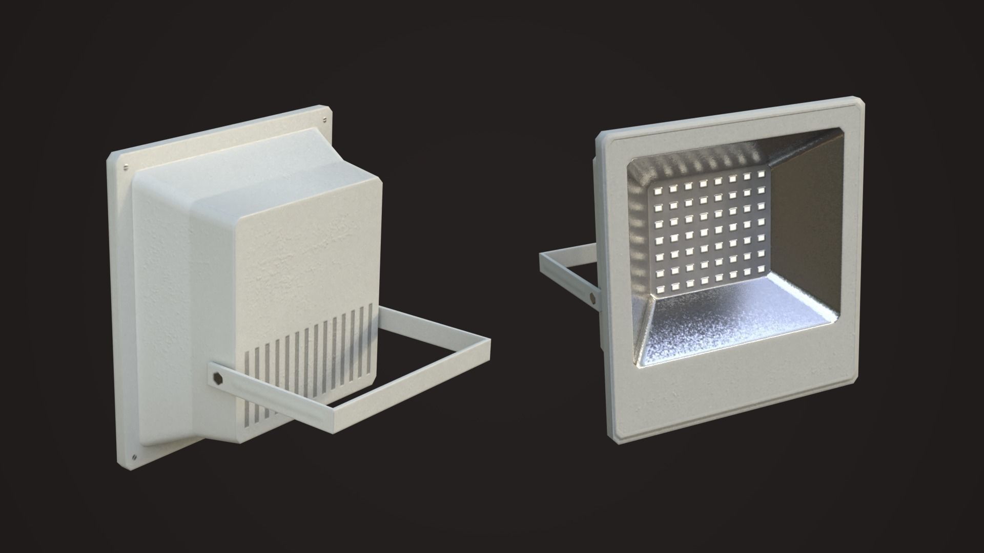 Commercial Light Fixtures Low-poly 3D model_6