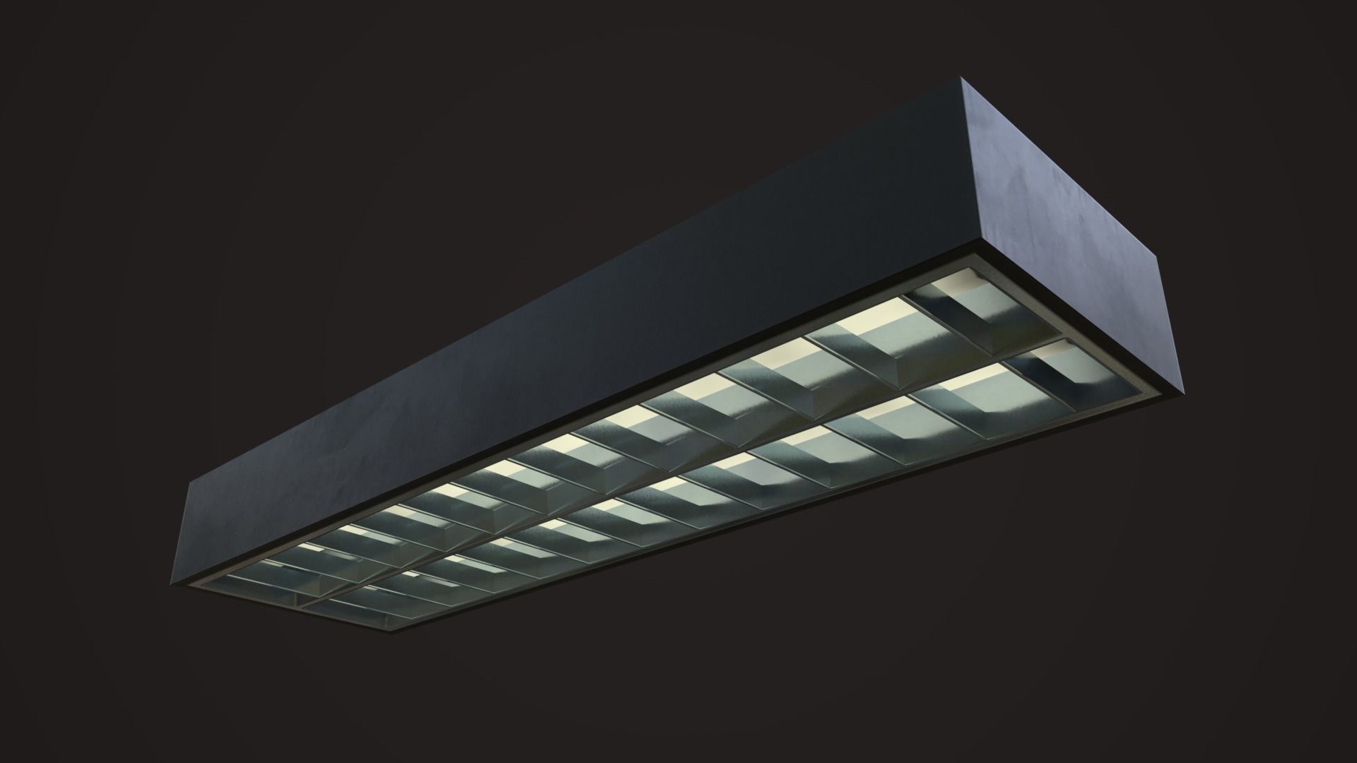 Commercial Light Fixtures Low-poly 3D model_9