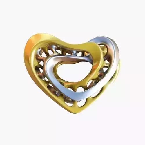 Love heart  01 3D model