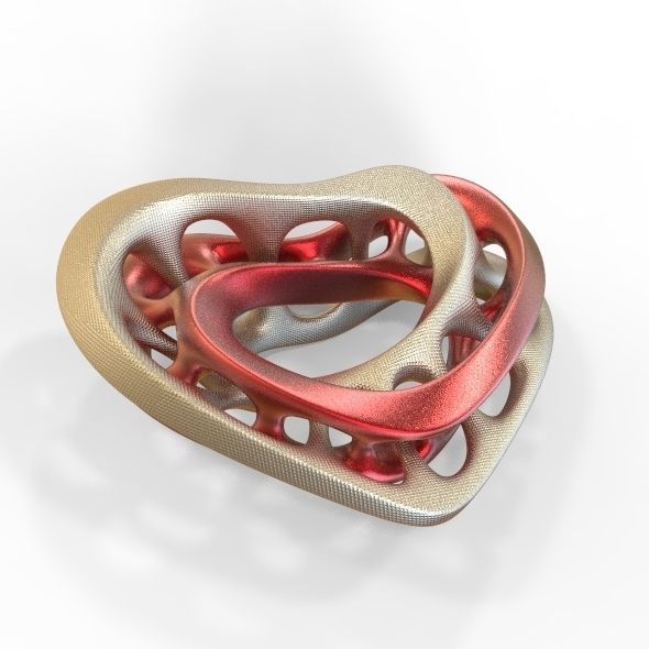 Love heart  01 3D model_5