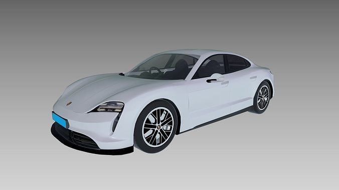 Porsche taycan Turbo 2019 3D model