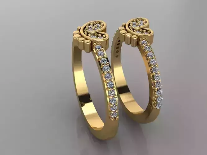 GC GOLD T103- Diamond gold ring