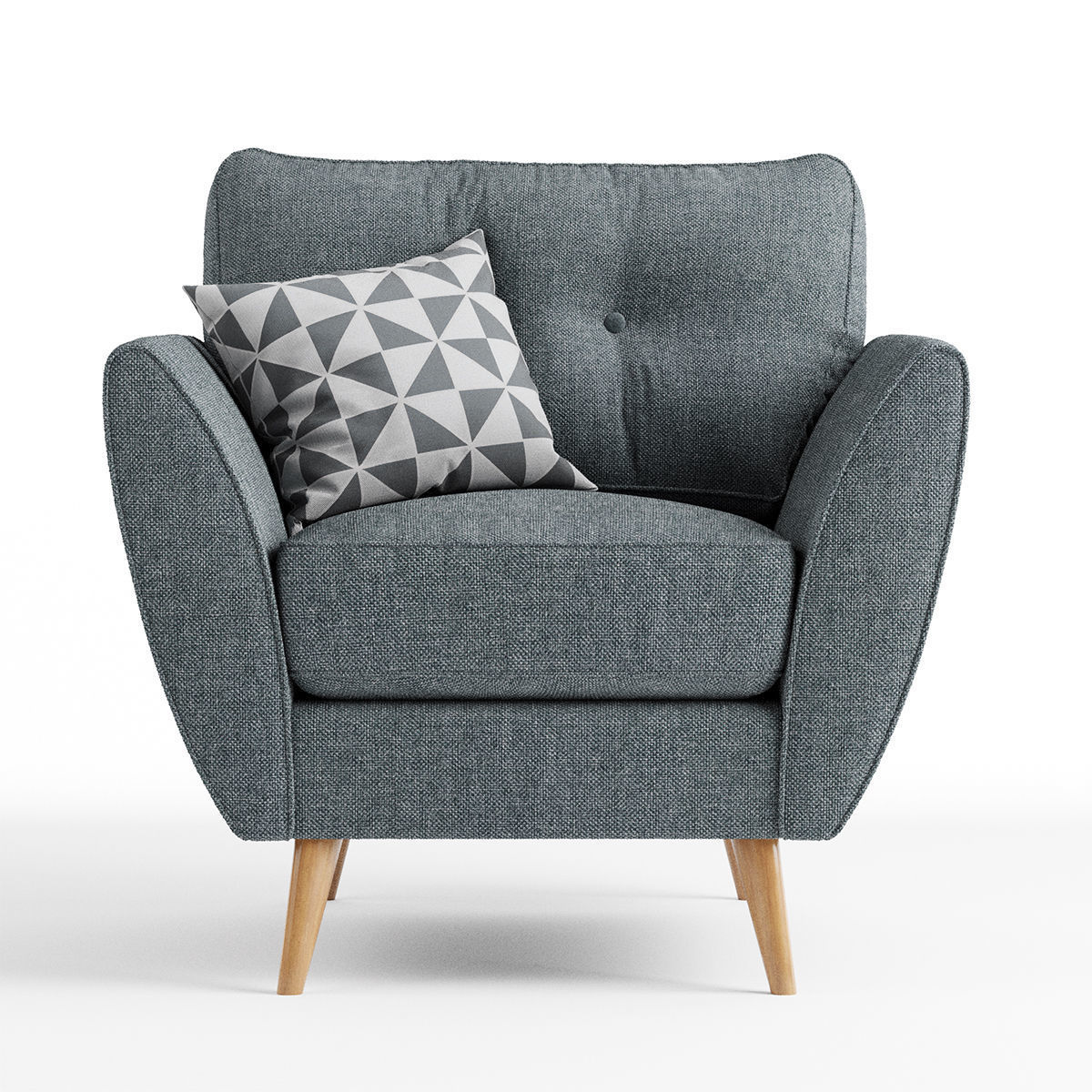 Zinc armchair 3D model | CGTrader