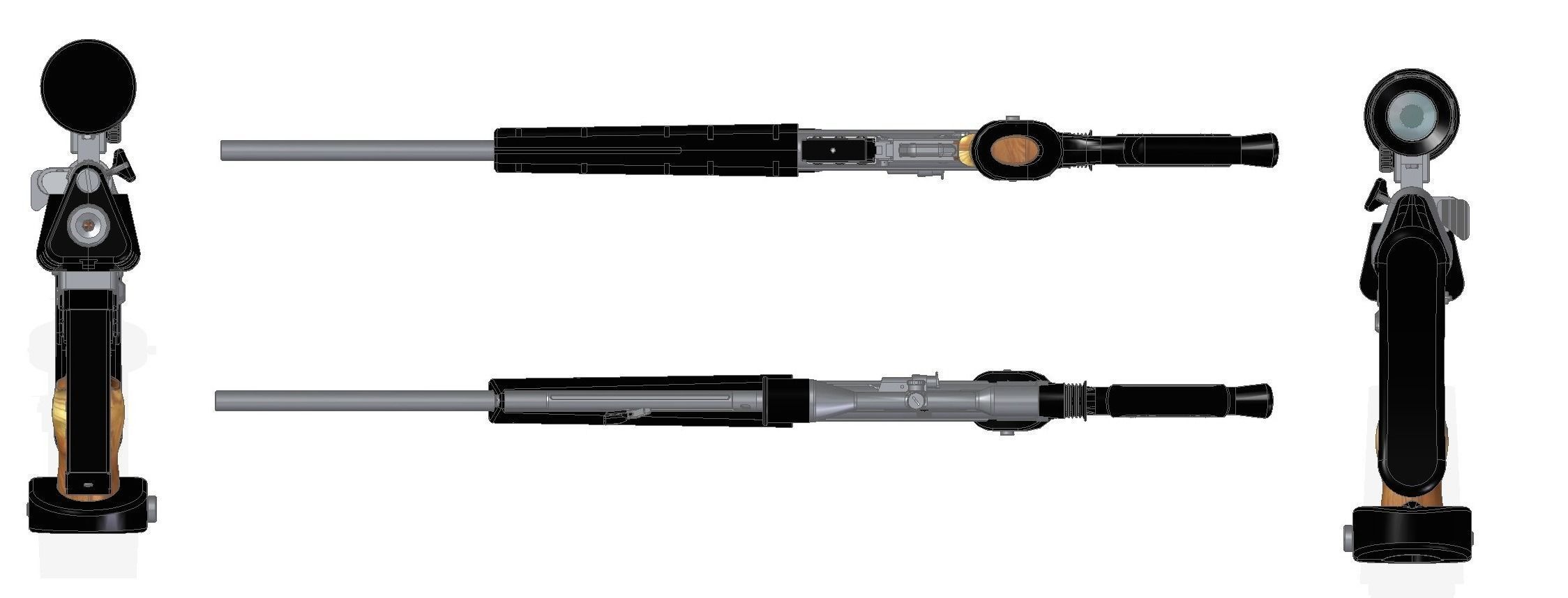 PSG-1 rifle with scope 3D model_15