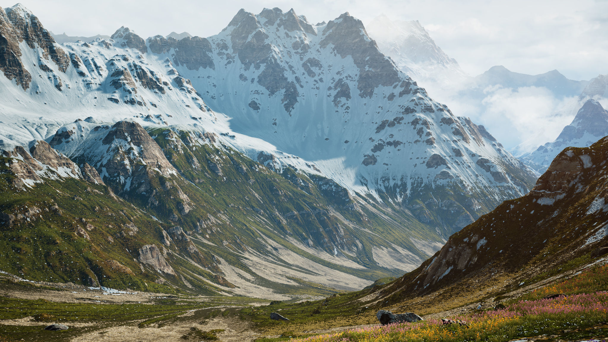 Alpine Lake Environment - Unity 2017-18-19 Projects Low-poly 3D model_5