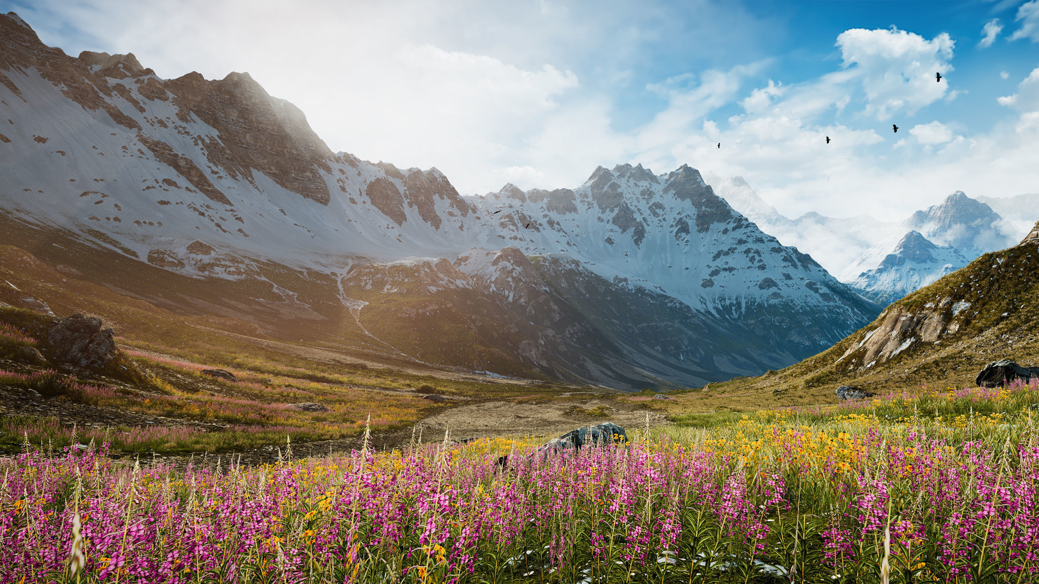 Alpine Lake Environment - Unity 2017-18-19 Projects Low-poly 3D model_11