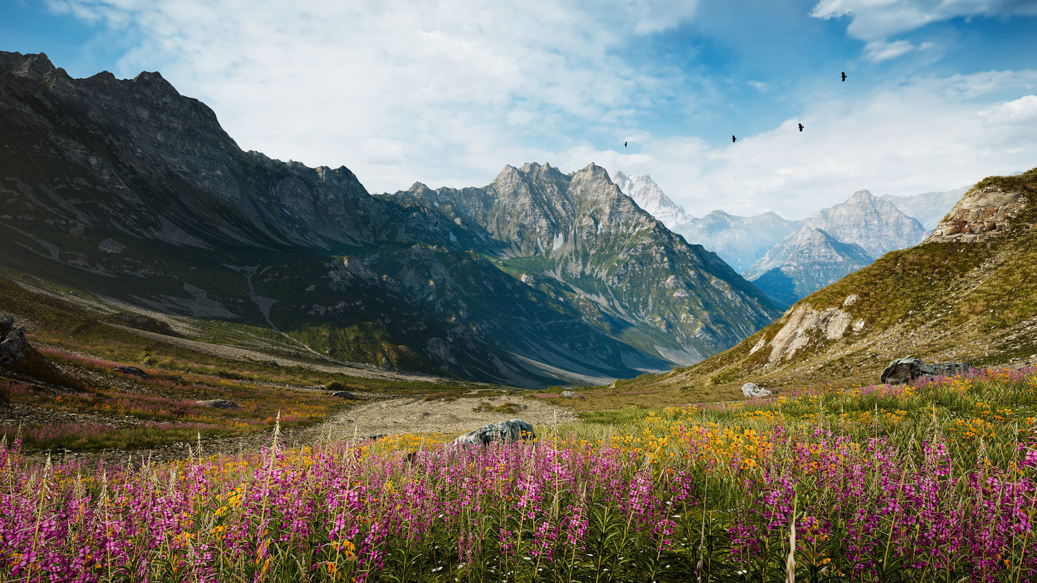 Alpine Lake Environment - Unity 2017-18-19 Projects Low-poly 3D model_10