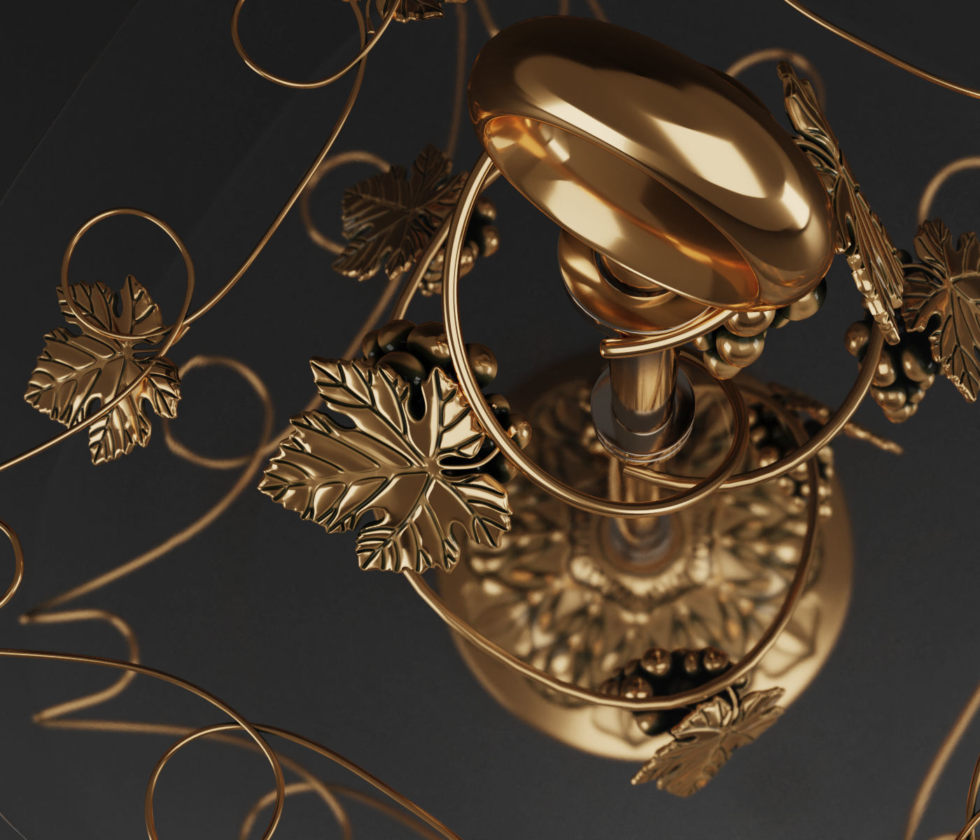 Two tier tray 3D model_4