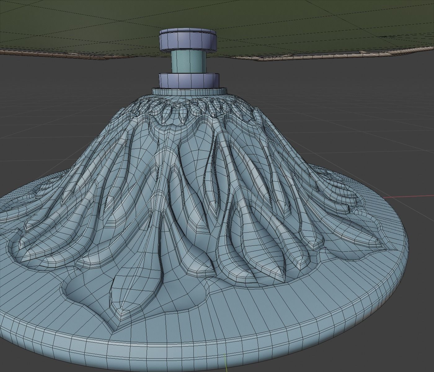 Two tier tray 3D model_8