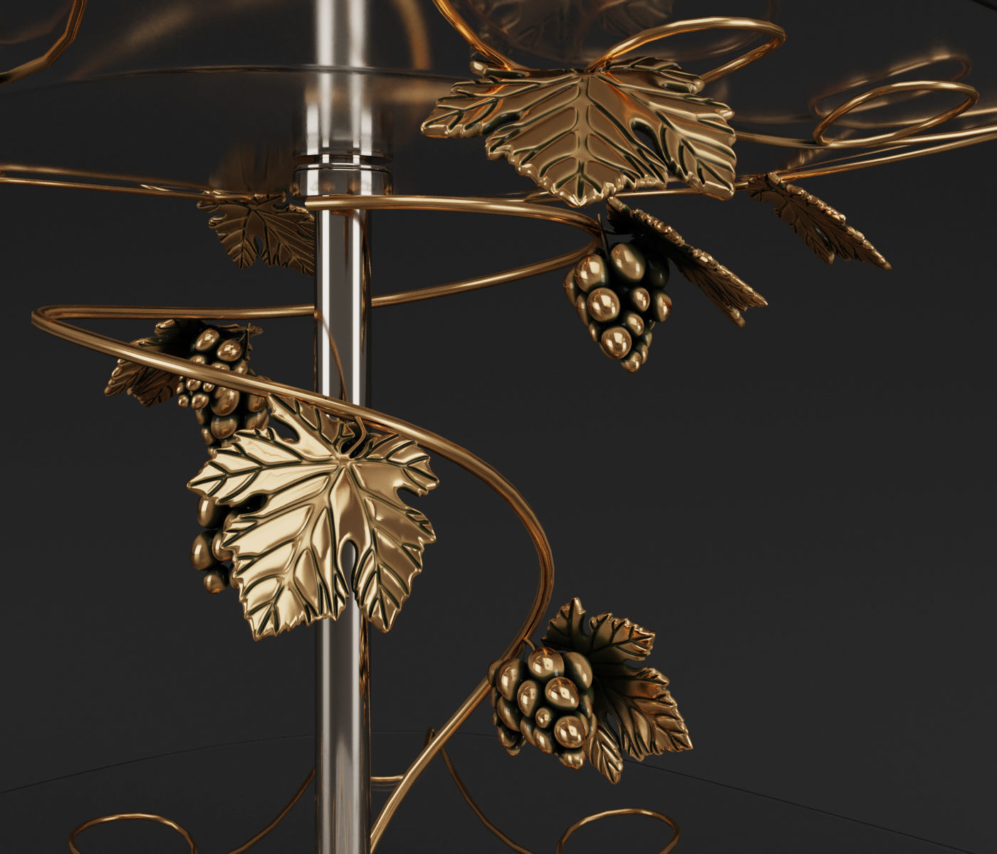 Two tier tray 3D model_2